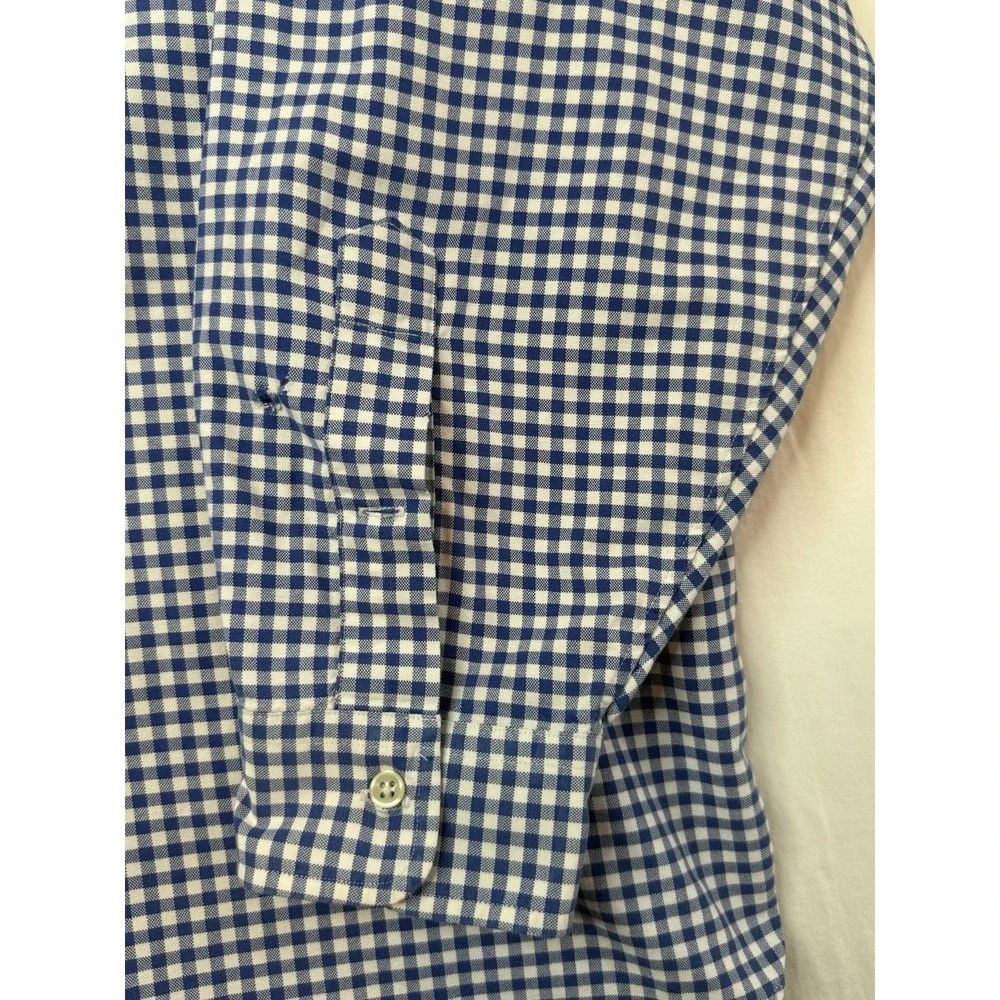 Polo Ralph Lauren Men's 4XB Blue Long Sleeve Button-Up 100% Cotton Flesh Pony